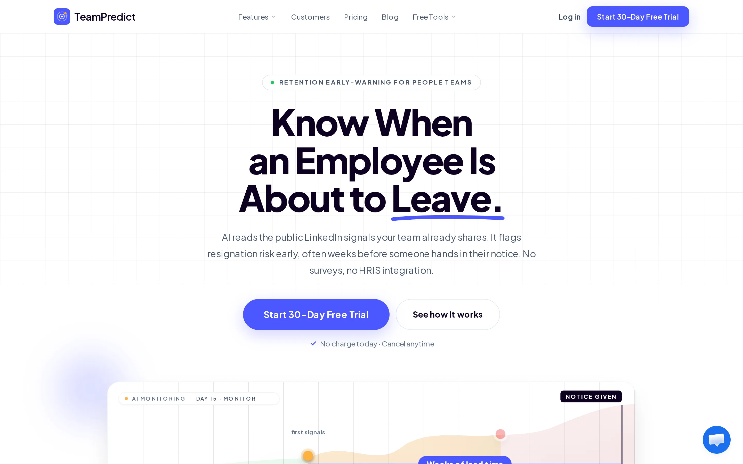 TeamPredict homepage