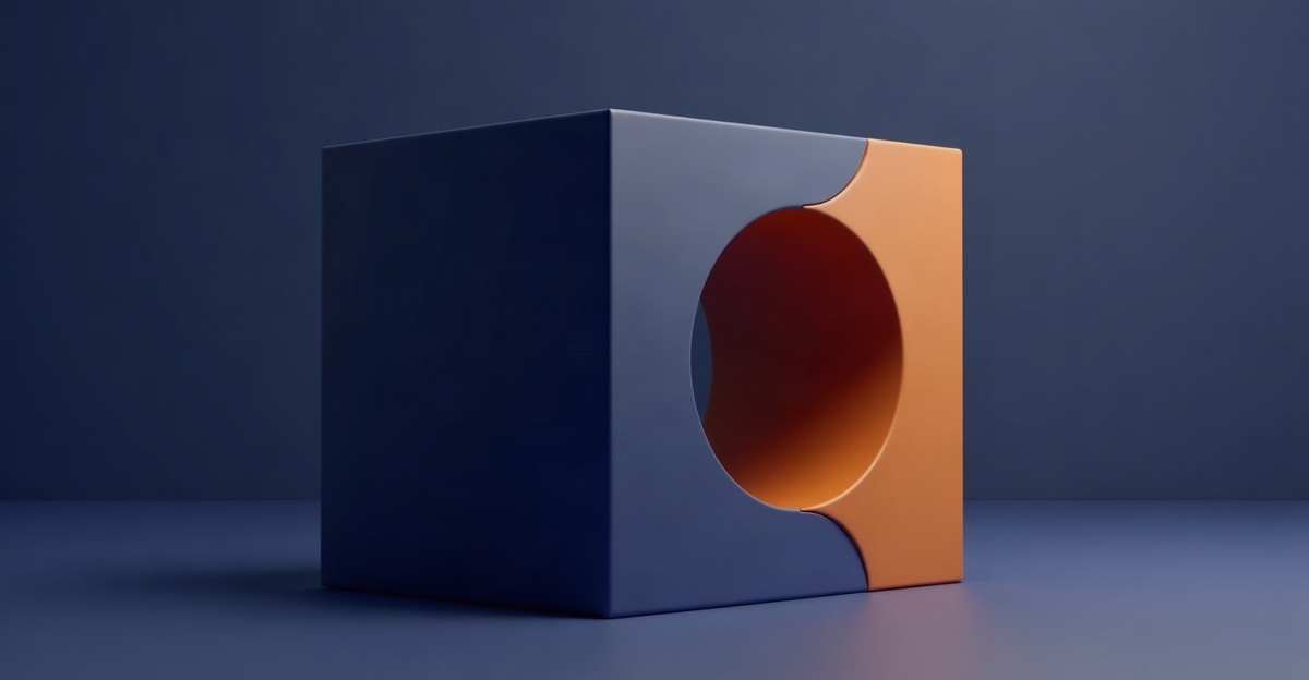 Abstract illustration for this edition: a block with a curved section scooped out of it, in the TeamPredict palette. Decorative art marking a day dominated by job cuts.